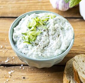 Low-Fat-Zaziki mit Quark