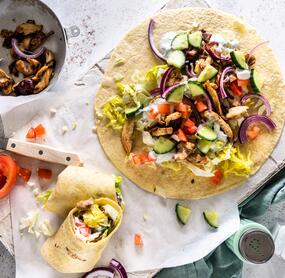 Gyros-Wraps mit Zaziki