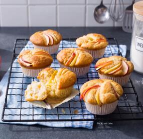 Saftige Apfelmuffins