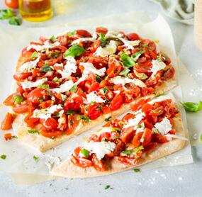 Schnelle Bruschetta-Pizza