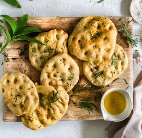 Focaccia-Brötchen