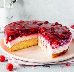 Himbeer-Joghurt-Torte