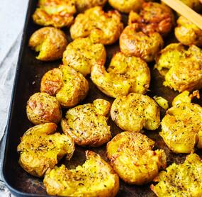 Knusprige Smashed Potatoes