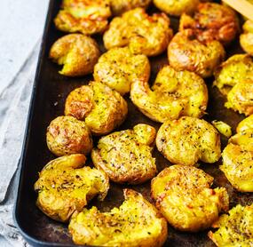 Knusprige Smashed Potatoes