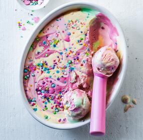 Regenbogen-Eis