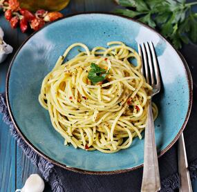 Spaghetti aglio, olio e peperoncino
