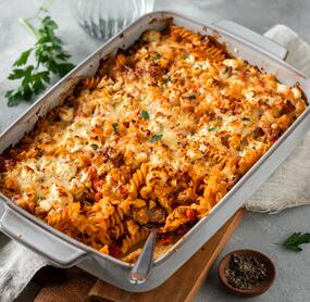 Gyrosauflauf mit Feta