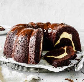 Schokokuchen mit Cheesecakefüllung