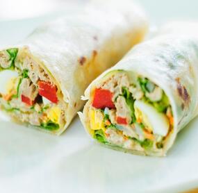 Thunfisch-Eier-Wraps