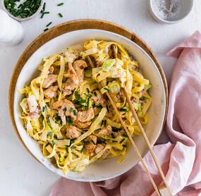 Tagliatelle Flammkuchen-Style