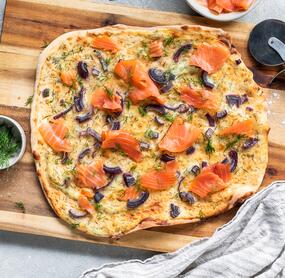 Skandinavischer Flammkuchen