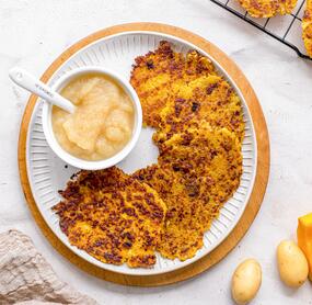 Knusprige Kürbis-Kartoffelpuffer