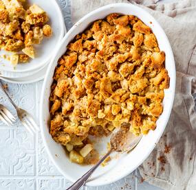 Knuspriger Apfel-Crumble