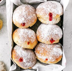 Kleine Berliner ohne Frittieren