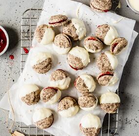 Gefüllte Mohnplätzchen