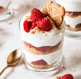 Himbeer-Spekulatius-Dessert