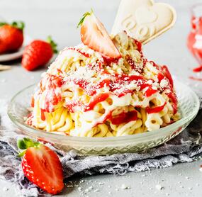 Spaghettieis wie in der Eisdiele