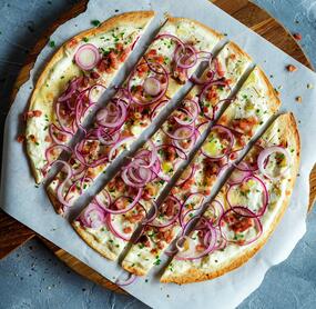 Blitzschneller Wrap-Flammkuchen