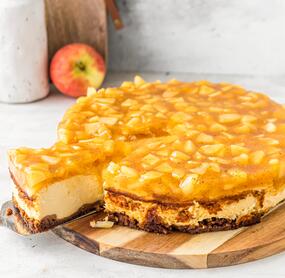 Apfel-Biscoff-Cheesecake