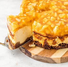 Apfel-Biscoff-Cheesecake