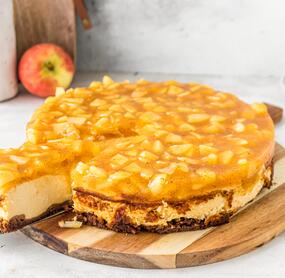 Apfel-Biscoff-Cheesecake