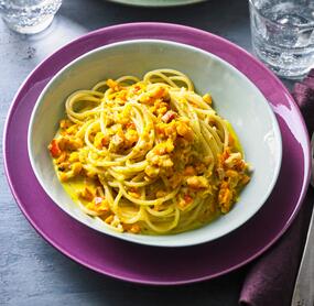 Kürbis-Carbonara