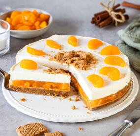 No-Bake-Spekulatiustorte ohne Gelatine