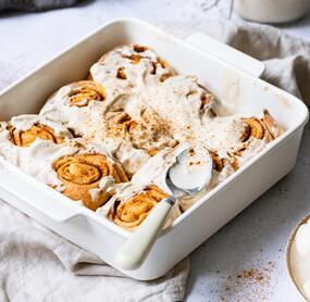 Pumpkin Spice Cinnamon Rolls