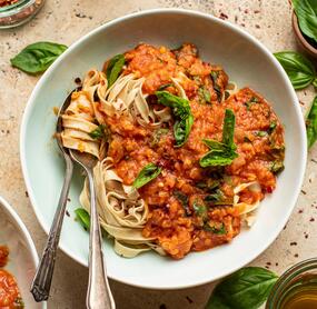 15-Minuten-Linsen-Bolognese