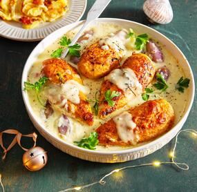 Cremiges Knoblauch-Parmesan-Hähnchen