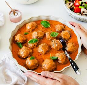 Italienische Hackbällchen mit Reis