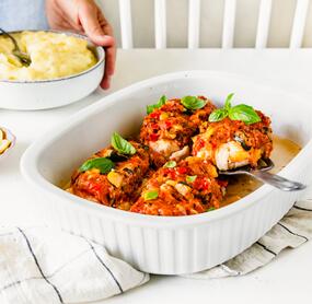 Italienisches Schlemmerfilet mit Kartoffel-Kohlrabi-Püree