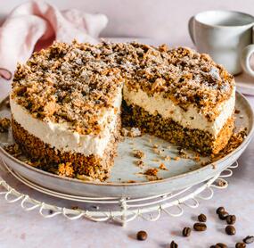 Cappuccino-Krümelkuchen ohne Mehl