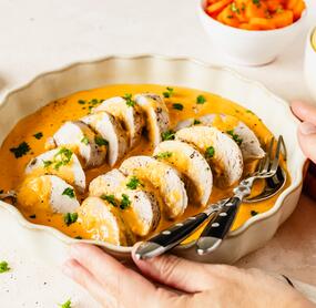 Schweinefilet mit Curry-Sahne-Soße