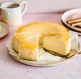 Zuckerfreier Vanille-Käsekuchen