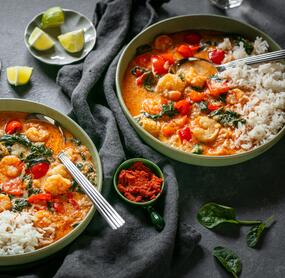 Garnelencurry mit wenigen Zutaten
