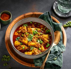 Hackfleisch-Curry oder Keema Curry