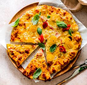 Low-Carb-Schüttelpizza