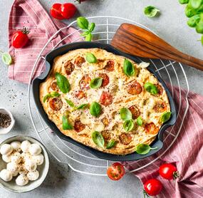 Omelett Tomate-Mozzarella