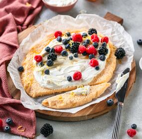Quarkomelett mit Beeren