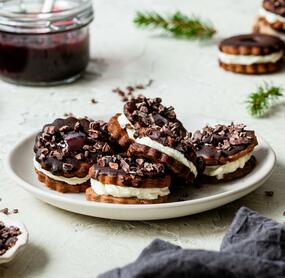Schwarzwälder-Kirsch-Cookies