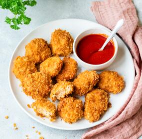 Chicken Nuggets mit Cornflakes-Panierung