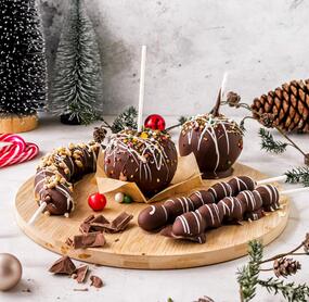 Schokofrüchte wie vom Weihnachtsmarkt