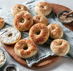 Original New-York-Bagels über Nacht