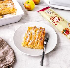 Apple Crinkle Cake vom Blech