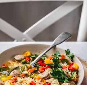 Paprika-Trio-Reis-Suppe