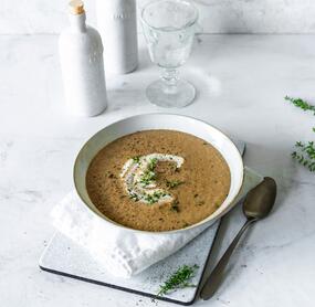 Steinpilzsuppe mit Sahne