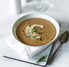 Steinpilzsuppe mit Sahne