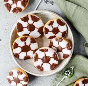 Amerikaner im Fußball-Look