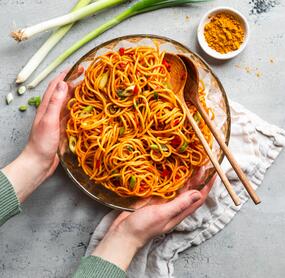 Absoluter-Renner-Spaghettisalat mit Curry